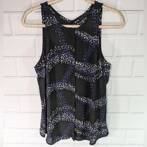 Sanctuary Black Sleeveless Lightweight Woven Top